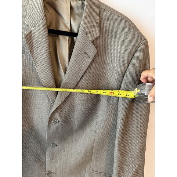 Vintage 90s Calvin Klein Blazer Men's Sz 34 Gray, Two-Button Blazer 46L Timeless - Picture 5 of 8